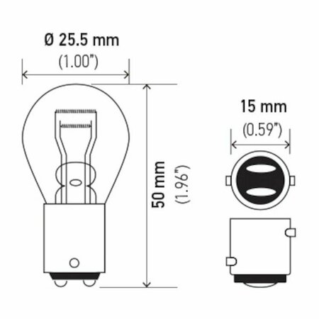 HELLA BULB 1157 12V 27/8W 1157